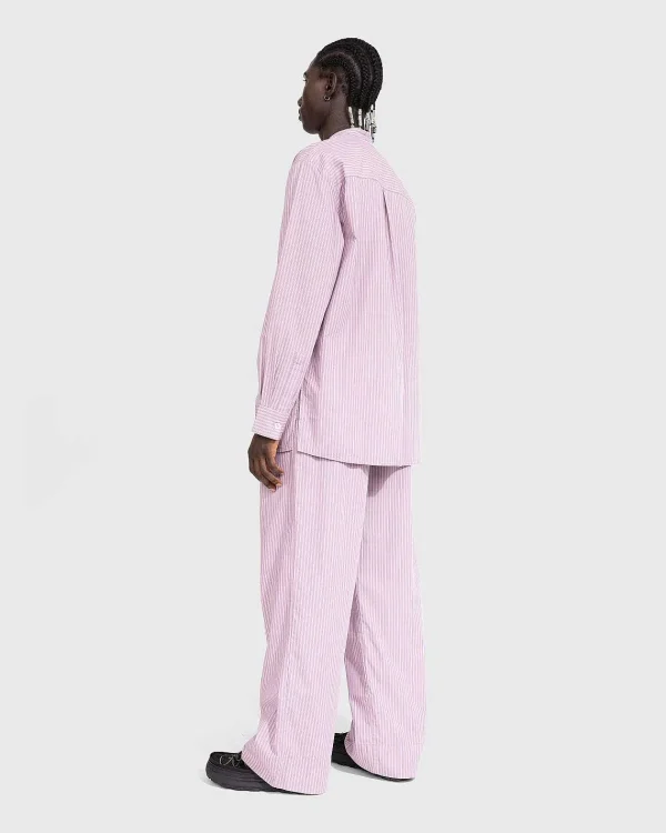 Undertøj>Birkenstock Poplin Pyjamasbukser Mauve Stripes