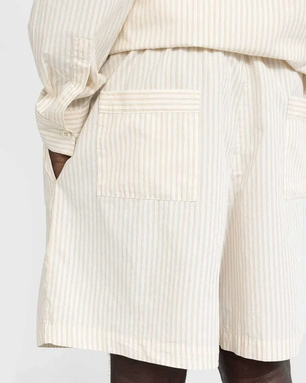 Undertøj>Birkenstock Poplin Pyjamasshorts Wheat Stripes