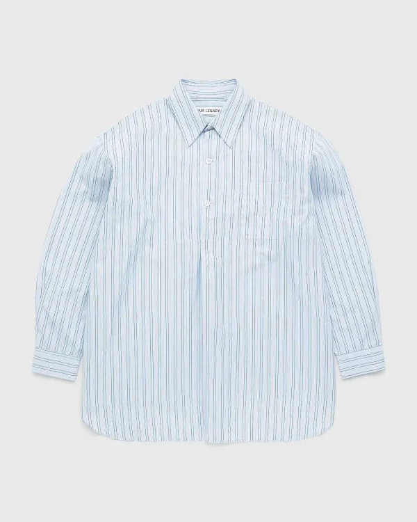 Skjorter>Our Legacy Popover Skjorte Blue Stripe