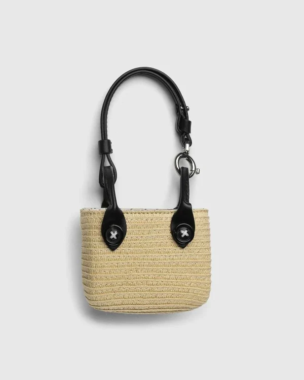 Tasker>Maison Margiela Raffia Mulepose Natur/Hvid