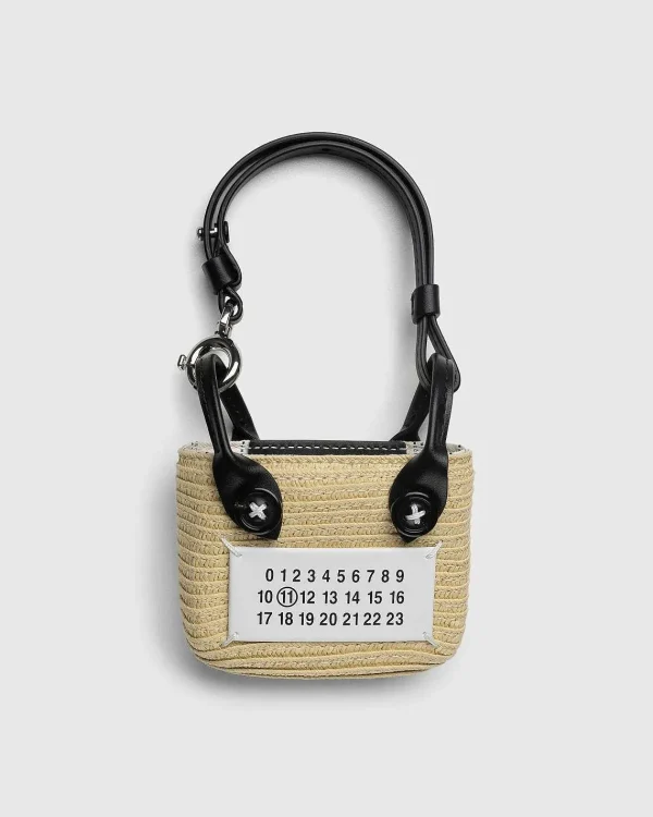 Tasker>Maison Margiela Raffia Mulepose Natur/Hvid