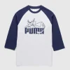 T-Shirts>Puma Raglan Langaermet Gra