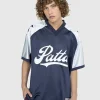 T-Shirts>Patta Respect Fodboldtroje Blue Nights/Perlebla