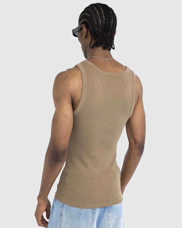 T-Shirts>Entire Studios Rib Tank Cork