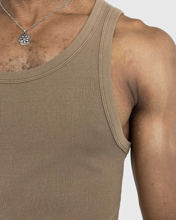 T-Shirts>Entire Studios Rib Tank Cork