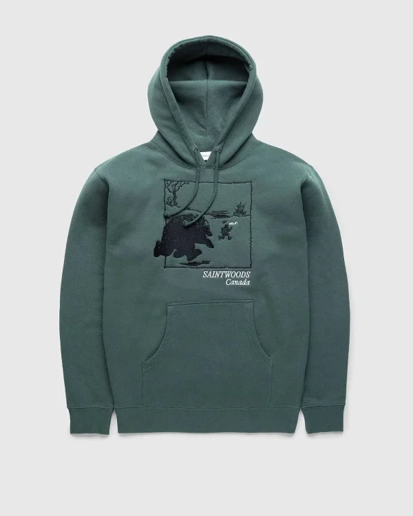 Sveder>Saintwoods Run 4 Yer Life Hoodie Alpine Green