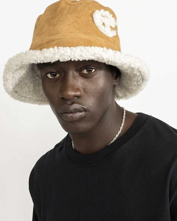 Hatte>Ugg Ruskind Bucket Hat Chestnut