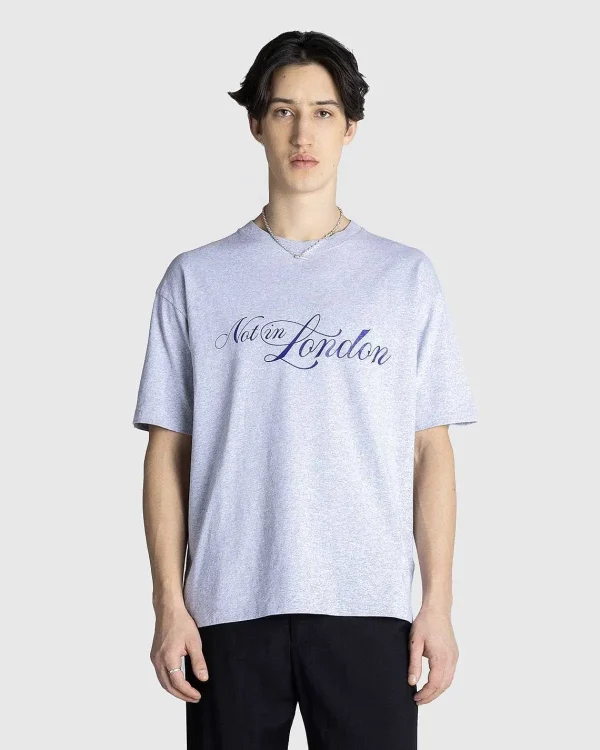 T-Shirts>Highsnobiety Script Logo T-Shirt Gra