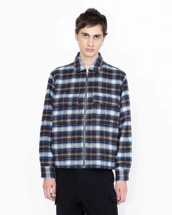 Skjorter>Highsnobiety HS05 Shaggy Plaid Shirt Brun/Bla