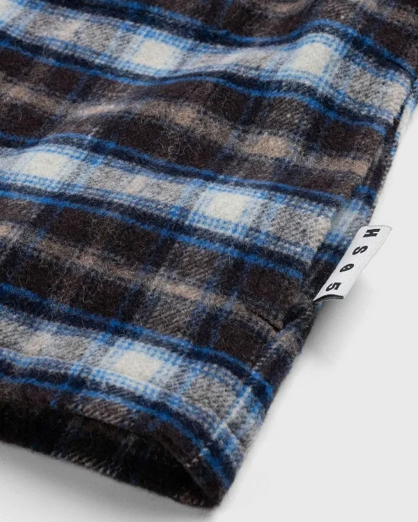 Skjorter>Highsnobiety HS05 Shaggy Plaid Shirt Brun/Bla