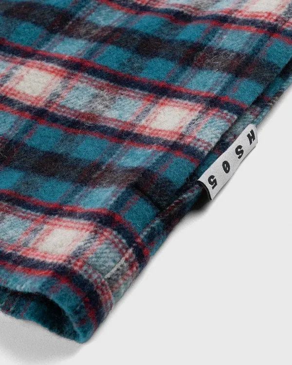 Skjorter>Highsnobiety HS05 Shaggy Plaid Skjorte Rod/Bla