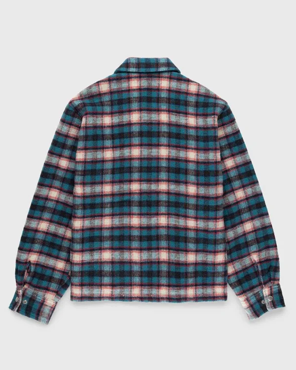 Skjorter>Highsnobiety HS05 Shaggy Plaid Skjorte Rod/Bla