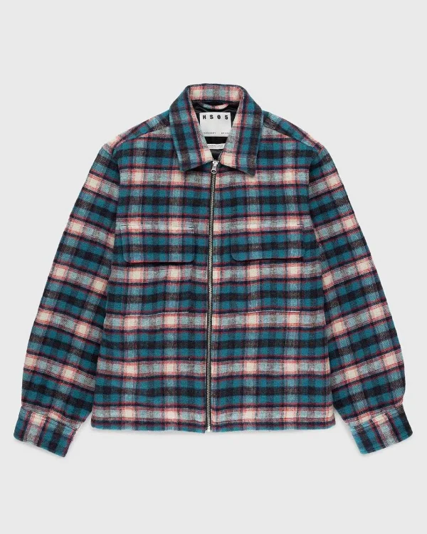 Skjorter>Highsnobiety HS05 Shaggy Plaid Skjorte Rod/Bla