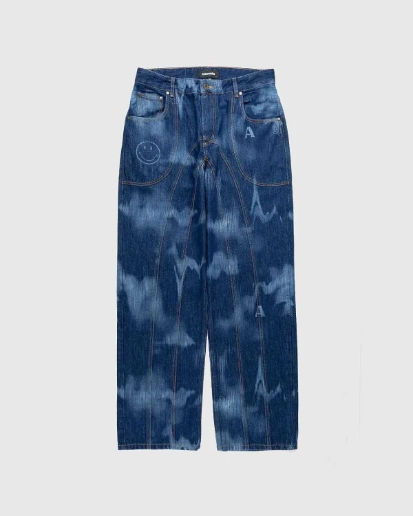 Bukser>Ahluwalia Signature Lav Talje Jeans Indigo