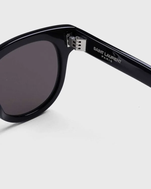 Solbriller>Saint Laurent Sl 571 Rundt Stel Solbriller Sort