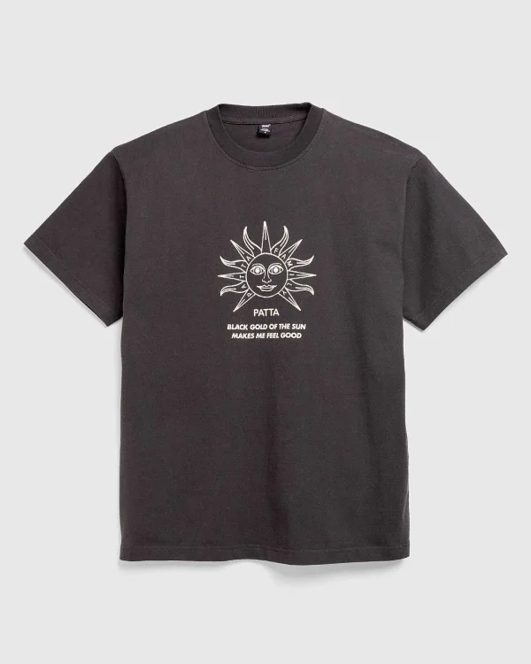 T-Shirts>Patta Sort Guld Sol T-Shirt Pirat Sort