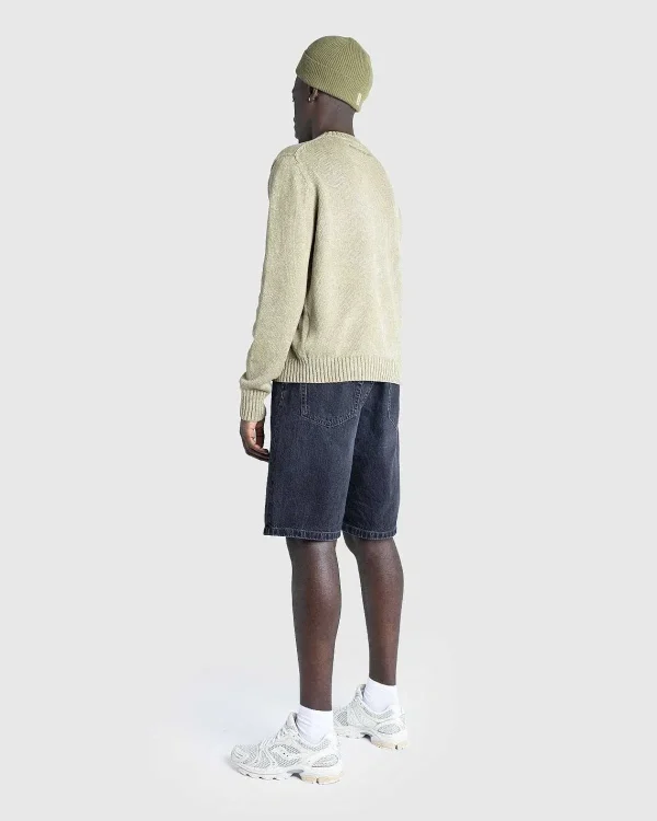 Shorts>Acne Studios Sorte Denimshorts Med Brede Ben