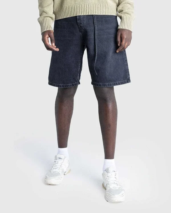 Shorts>Acne Studios Sorte Denimshorts Med Brede Ben