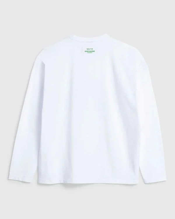 T-Shirts>Highsnobiety Spiky Kop Og Underkop Langaermet Hvid