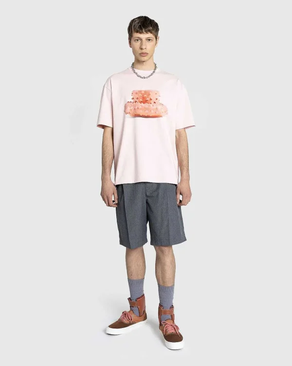 T-Shirts>Highsnobiety Spiky Kop Og Underkop T-Shirt Pink