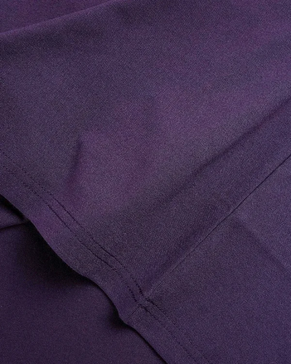 T-Shirts>Needles S/S Crew Neck Tee Poly Jersey Aubergine