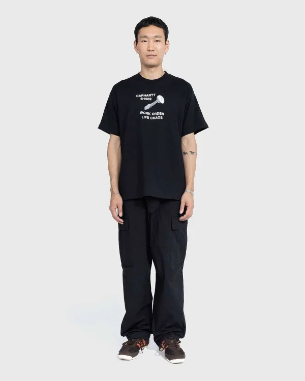 T-Shirts>Carhartt WIP S/S Strange Screw T Shirt Sort