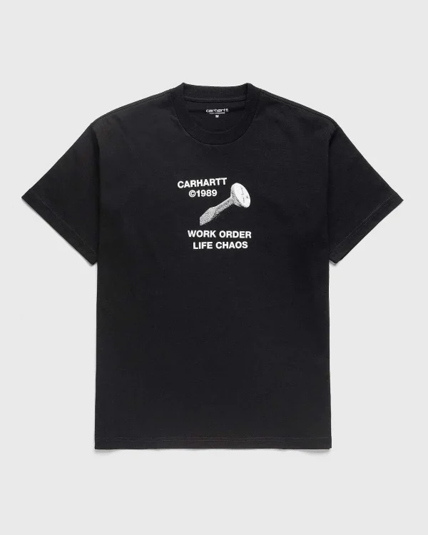 T-Shirts>Carhartt WIP S/S Strange Screw T Shirt Sort