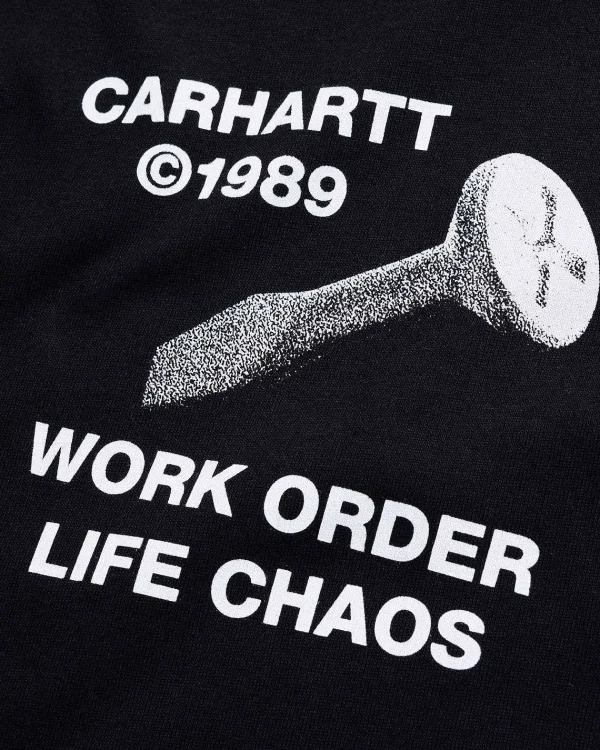 T-Shirts>Carhartt WIP S/S Strange Screw T Shirt Sort