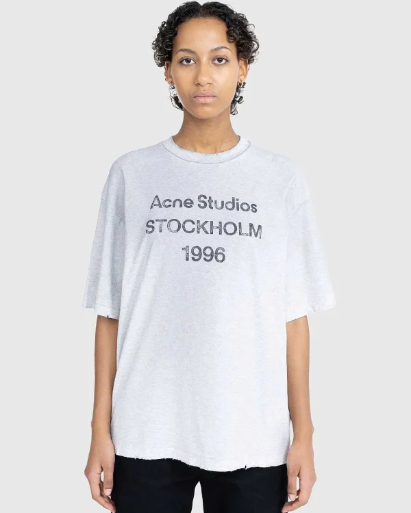 T-Shirts>Acne Studios Stockholm 1996 T-Shirt Gra