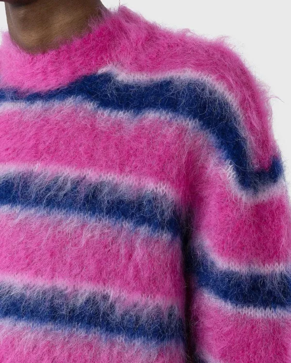 Strik>Marni Stribet Mohair Sweater Multi