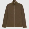 Strik>Maison Margiela Strik Zip-Up Cardigan Brun