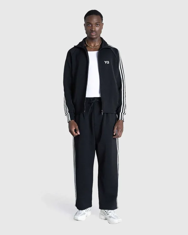 Overtøj>Y-3 3 Stripes Track Top Sort/Hvid