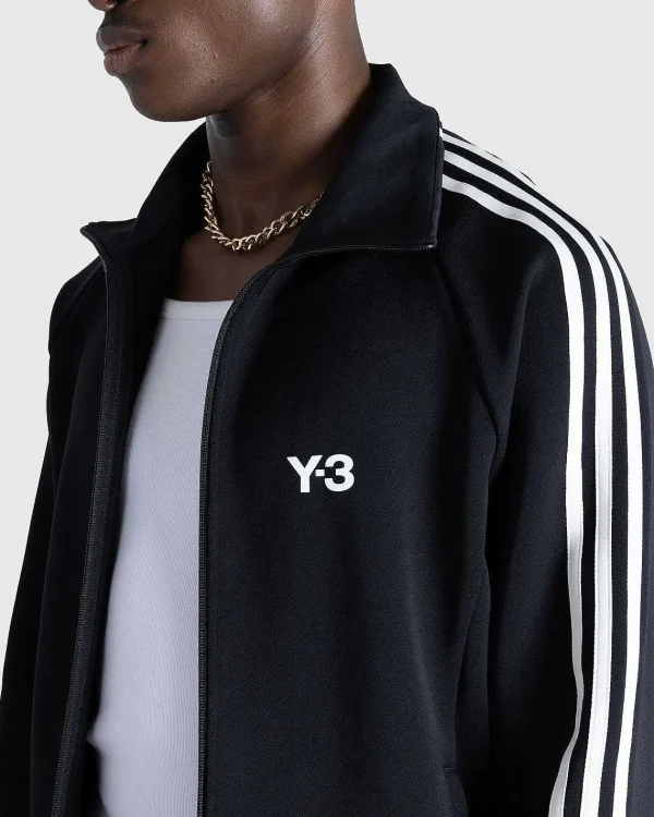 Overtøj>Y-3 3 Stripes Track Top Sort/Hvid