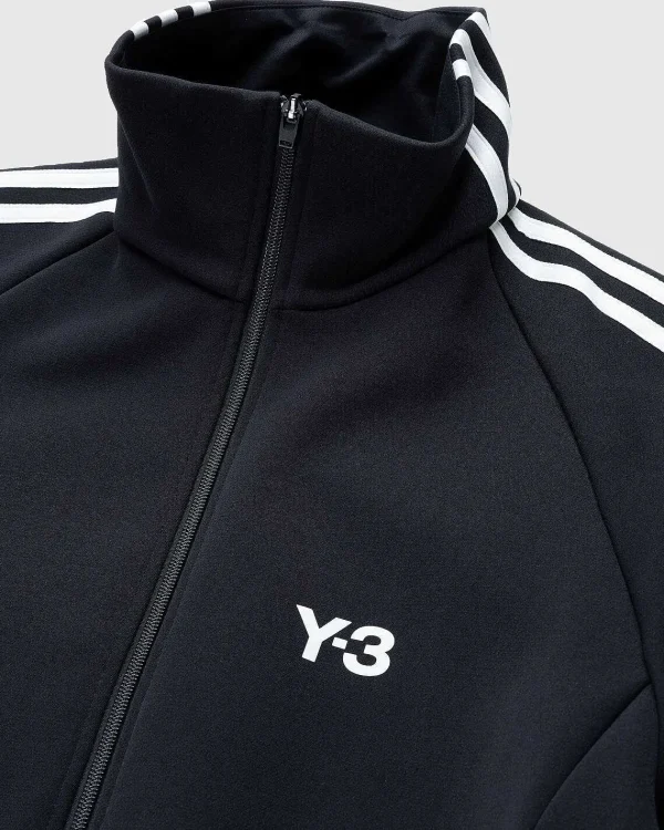 Overtøj>Y-3 3 Stripes Track Top Sort/Hvid