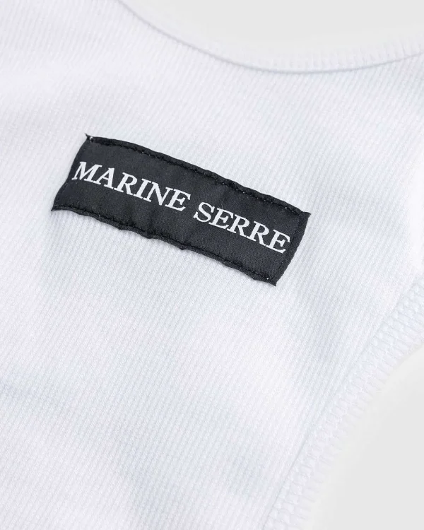 T-Shirts>Marine Serre Tanktop I Okologisk Bomuld Hvid