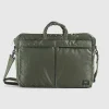 Tasker>Porter-Yoshida & Co. Tankvogn 2-Vejs Dokumentmappe Sage Green