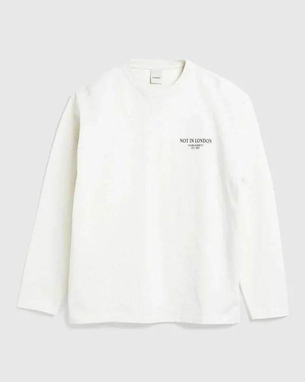 T-Shirts>Highsnobiety Tekop Langaermet Tee Hvid