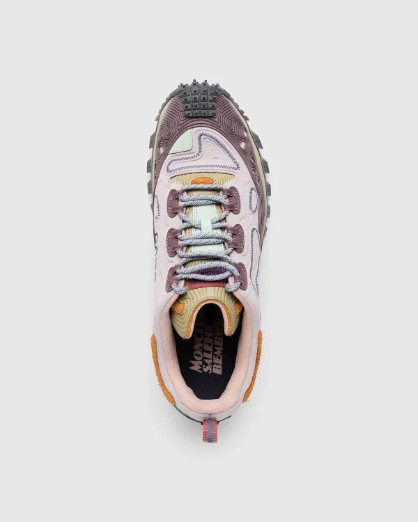 Sneakers>Moncler Trailgrip Grain Sneakers Pink