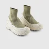 Sneakers>Moncler Trailgrip Knit High Top Sneakers Medium Green