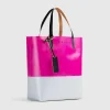 Tasker>Marni Tribeca Tofarvet Indkobstaske Pink/Gra