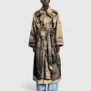 Overtøj>Jean Paul Gaultier Trompe L'Oeil Trench Coat Sand/Sort