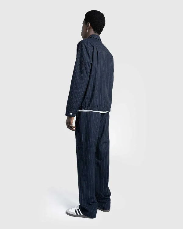 Overtøj>Highsnobiety HS05 Tropical Suiting Jakke Stripes Navy