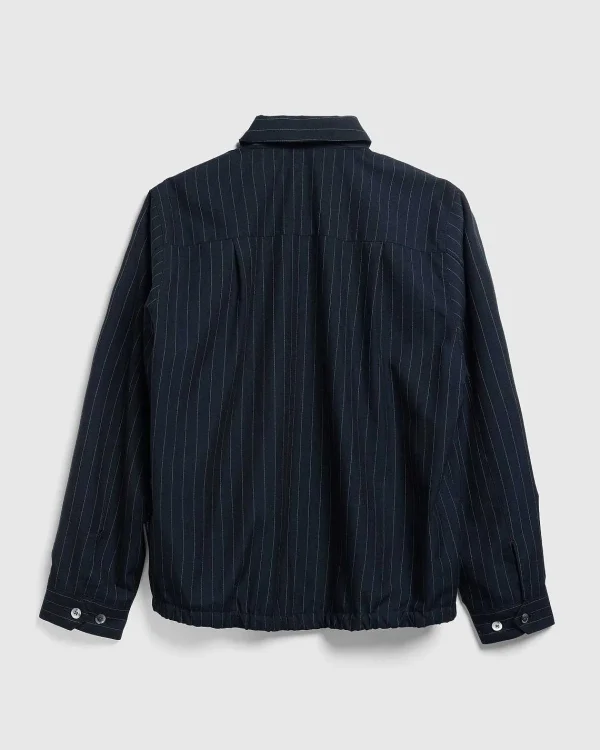 Overtøj>Highsnobiety HS05 Tropical Suiting Jakke Stripes Navy