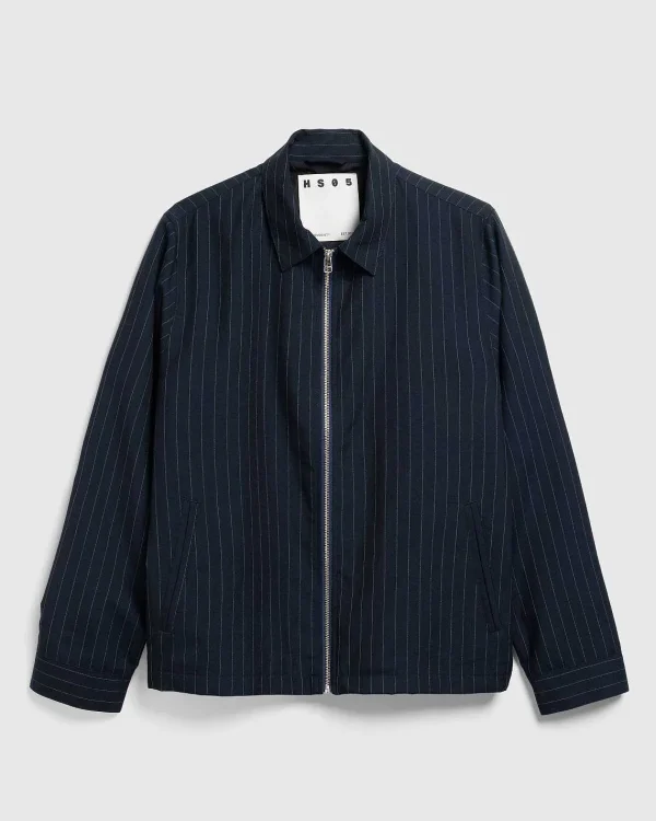 Overtøj>Highsnobiety HS05 Tropical Suiting Jakke Stripes Navy