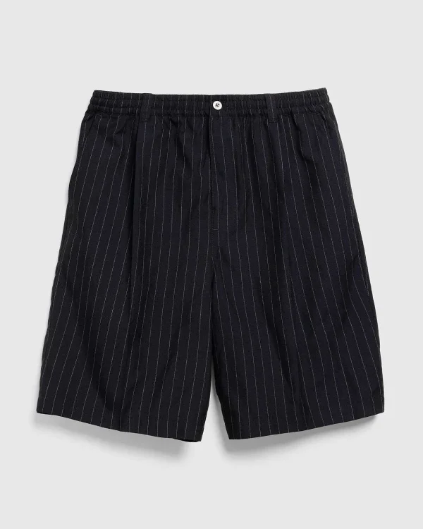 Shorts>Highsnobiety HS05 Tropical Suiting Shorts Stripes Navy