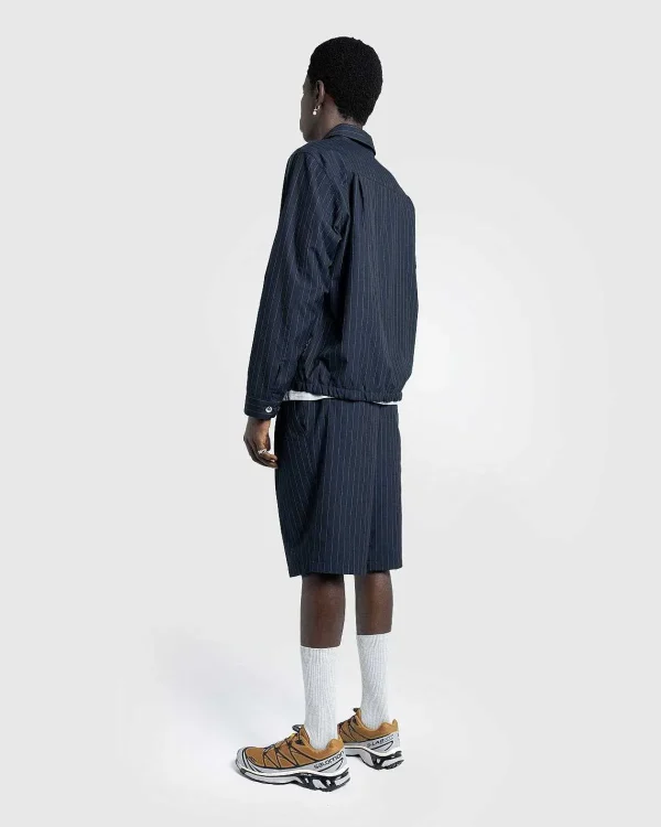 Shorts>Highsnobiety HS05 Tropical Suiting Shorts Stripes Navy