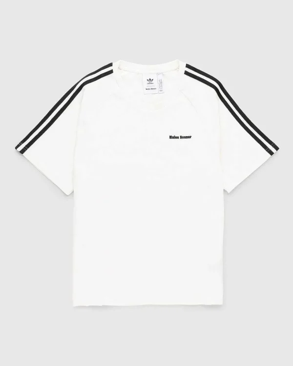 T-Shirts>Adidas T-Shirt I Okologisk Bomuld Kridhvid