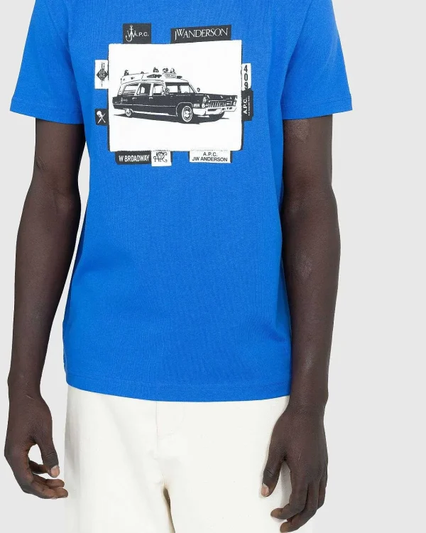 T-Shirts>A.P.C. T-Shirt Jo Blue