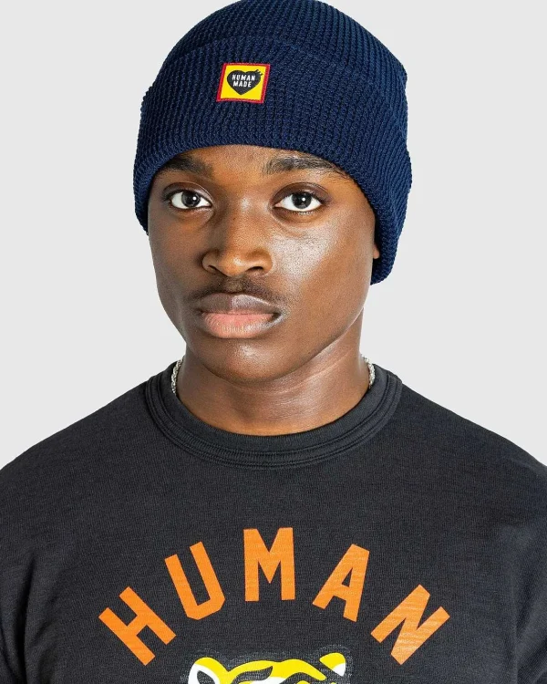 Vinter Tilbehør>Human Made Vaffel Beanie Navy