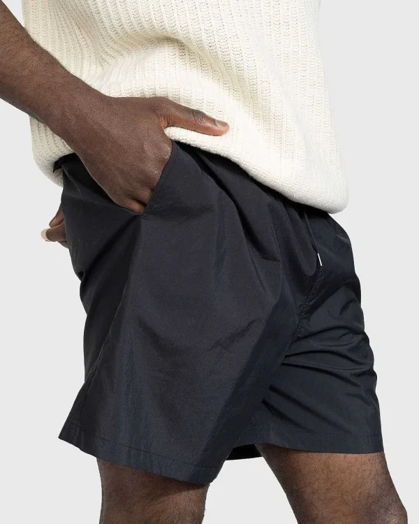 Shorts>Auralee Vasket Bomuld Nylon Vejr Easy Shorts Sort